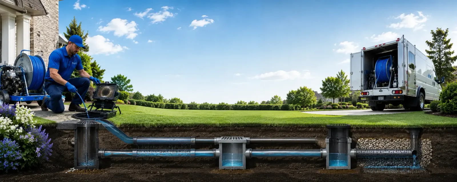 Outdoor drain cleaning information for Admire, KS